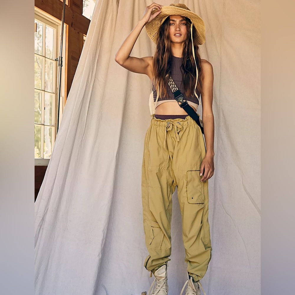 Free People Movement Spring Trekker Pant Harlem Cargo Joggers Sz. Small